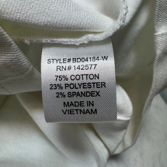 BlaShe White Stretch Denim Button Front Dress Size S - Picture 4 of 5